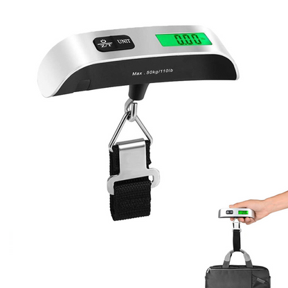 Pesador de maleta digital herramienta electrónica para colgar equipaje,