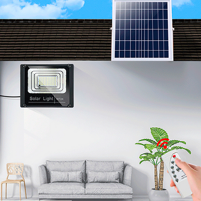 Foco led con plaza solar  y sensor de movimiento 400w